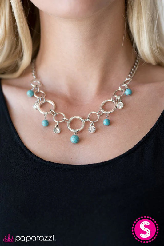 Paparazzi Necklace ~ River Cache - Blue