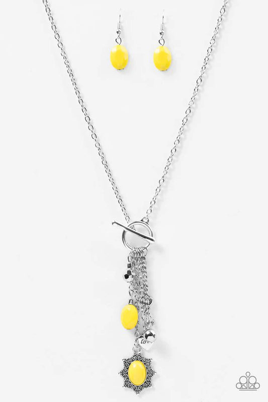 Paparazzi Necklace ~ Love Lullaby - Yellow