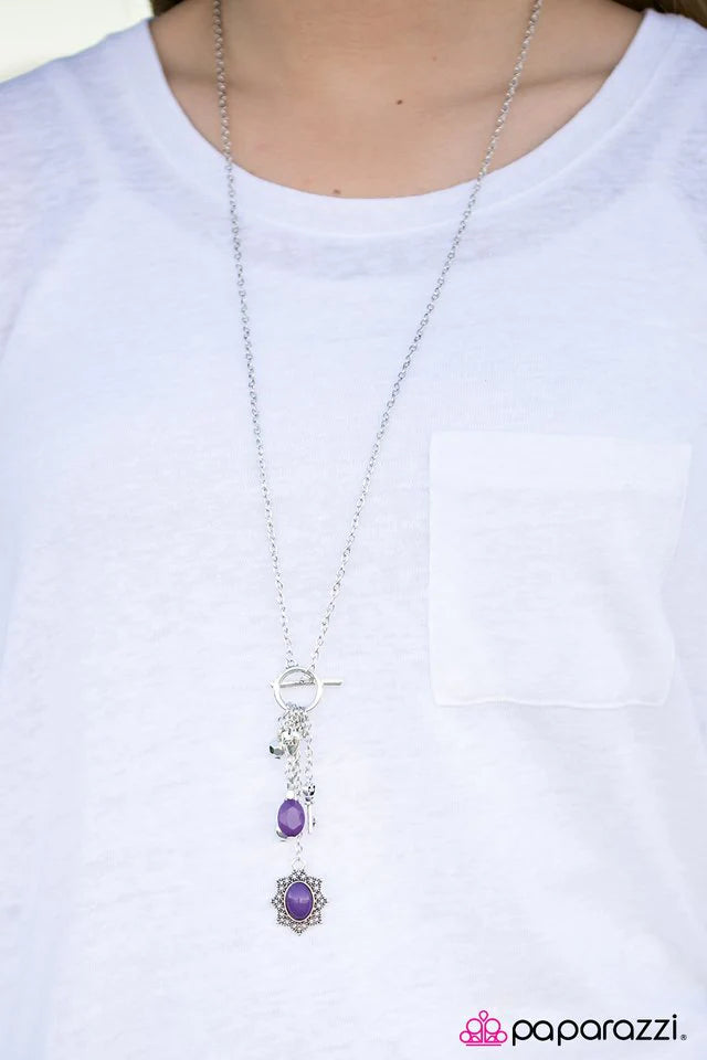 Paparazzi Necklace ~ Love Lullaby - Purple