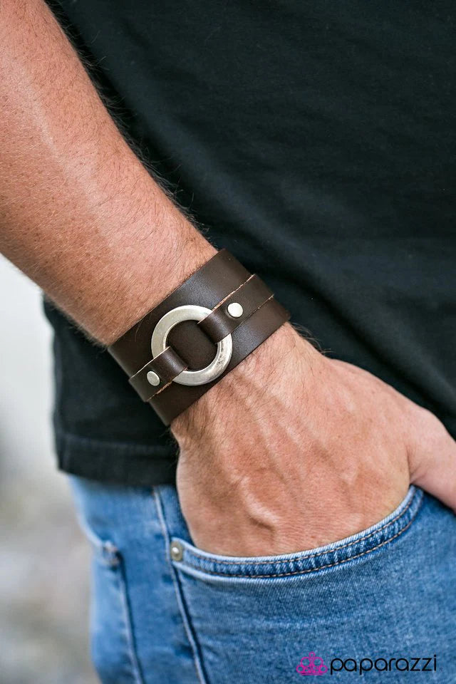 Paparazzi Bracelet ~ Outlaw Club - Brown