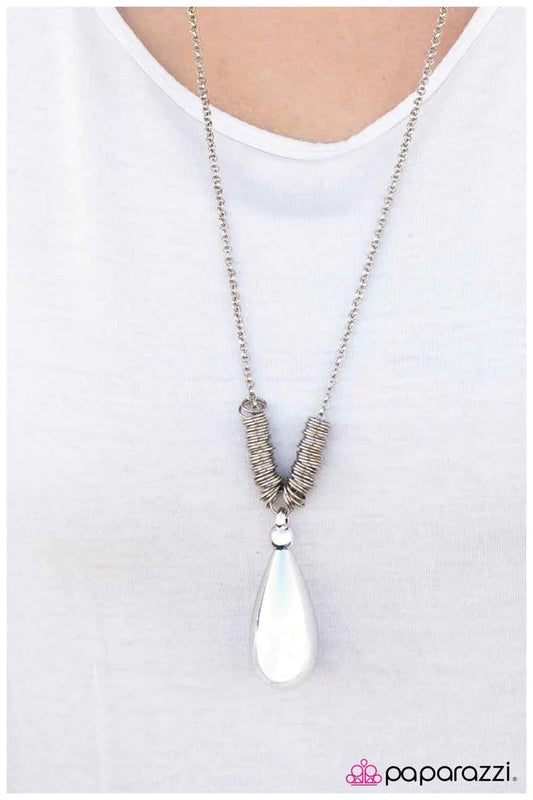 Paparazzi Necklace ~ Under My Spell - Silver