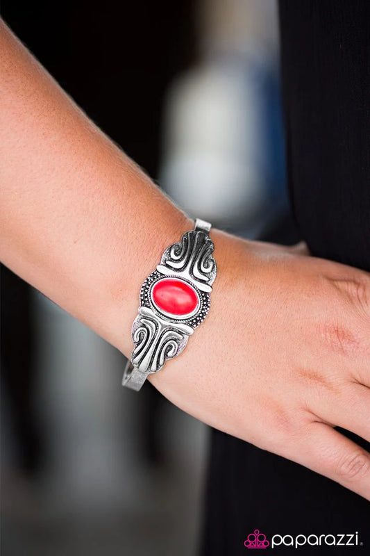 Paparazzi Bracelet ~ Desert Deity - Red