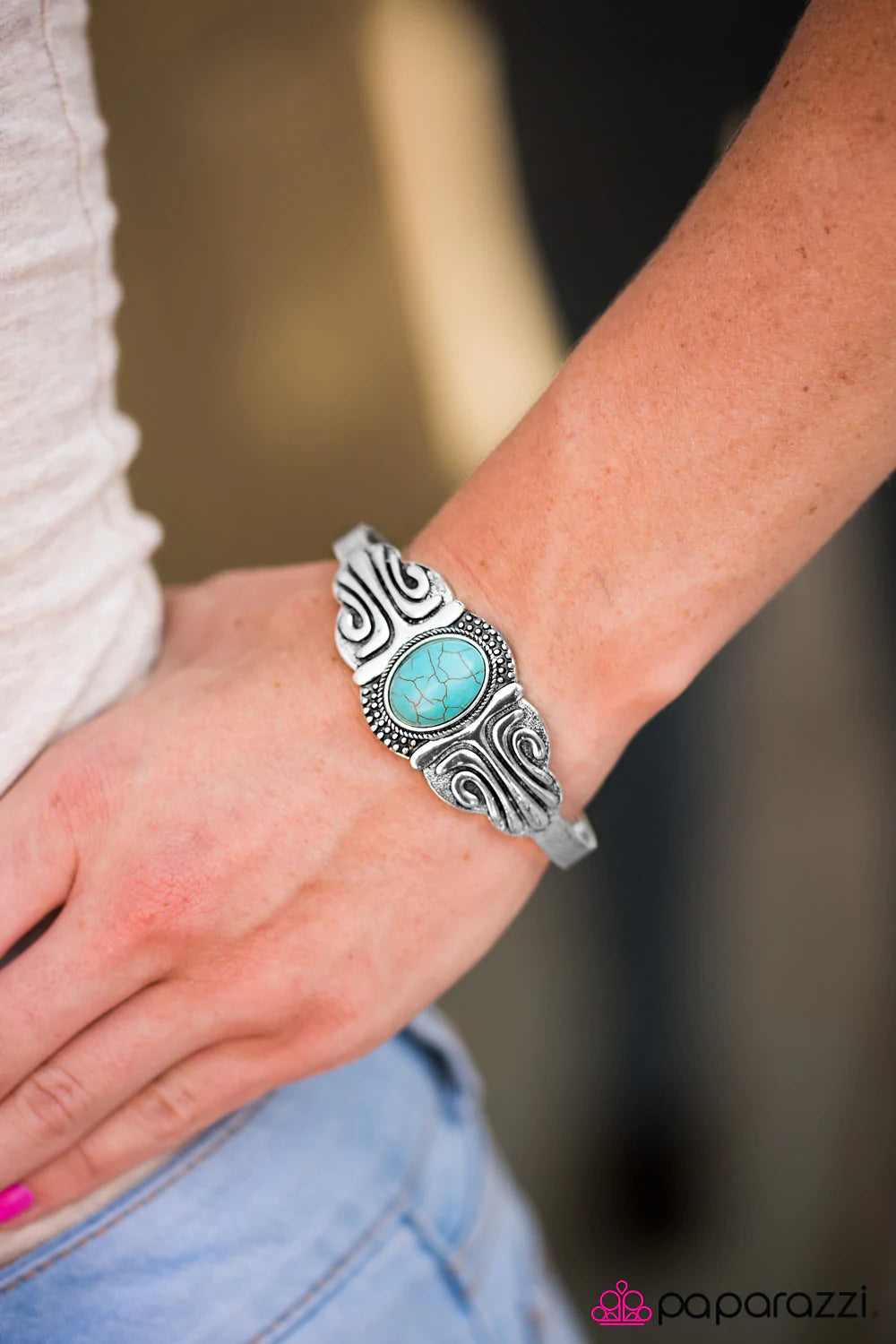 Paparazzi Bracelet ~ Desert Deity - Blue