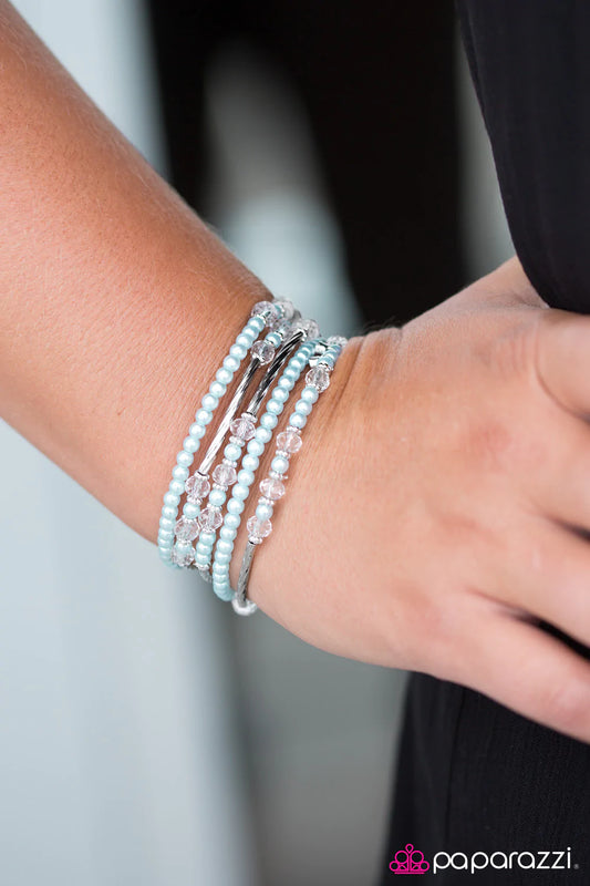 Paparazzi Bracelet ~ Classically Cabaret - Blue