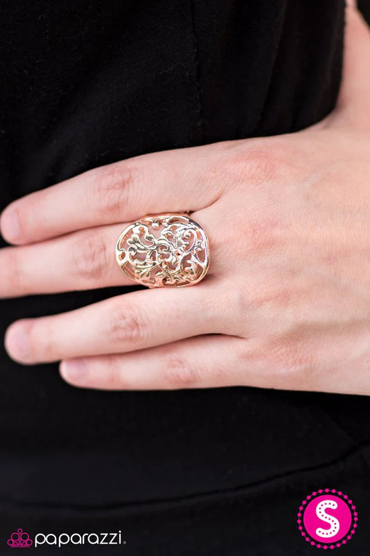 Paparazzi Ring ~ All VINE To Give - Rose Gold