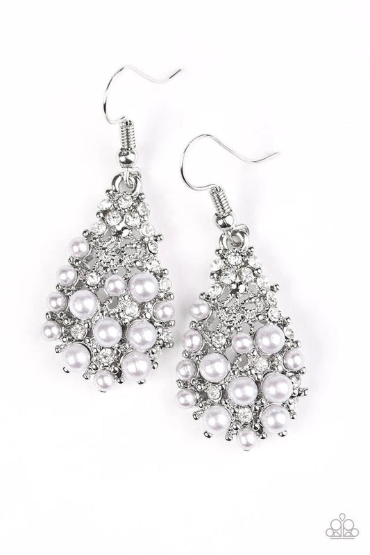 Paparazzi Earring ~ Coastal Cache - Silver