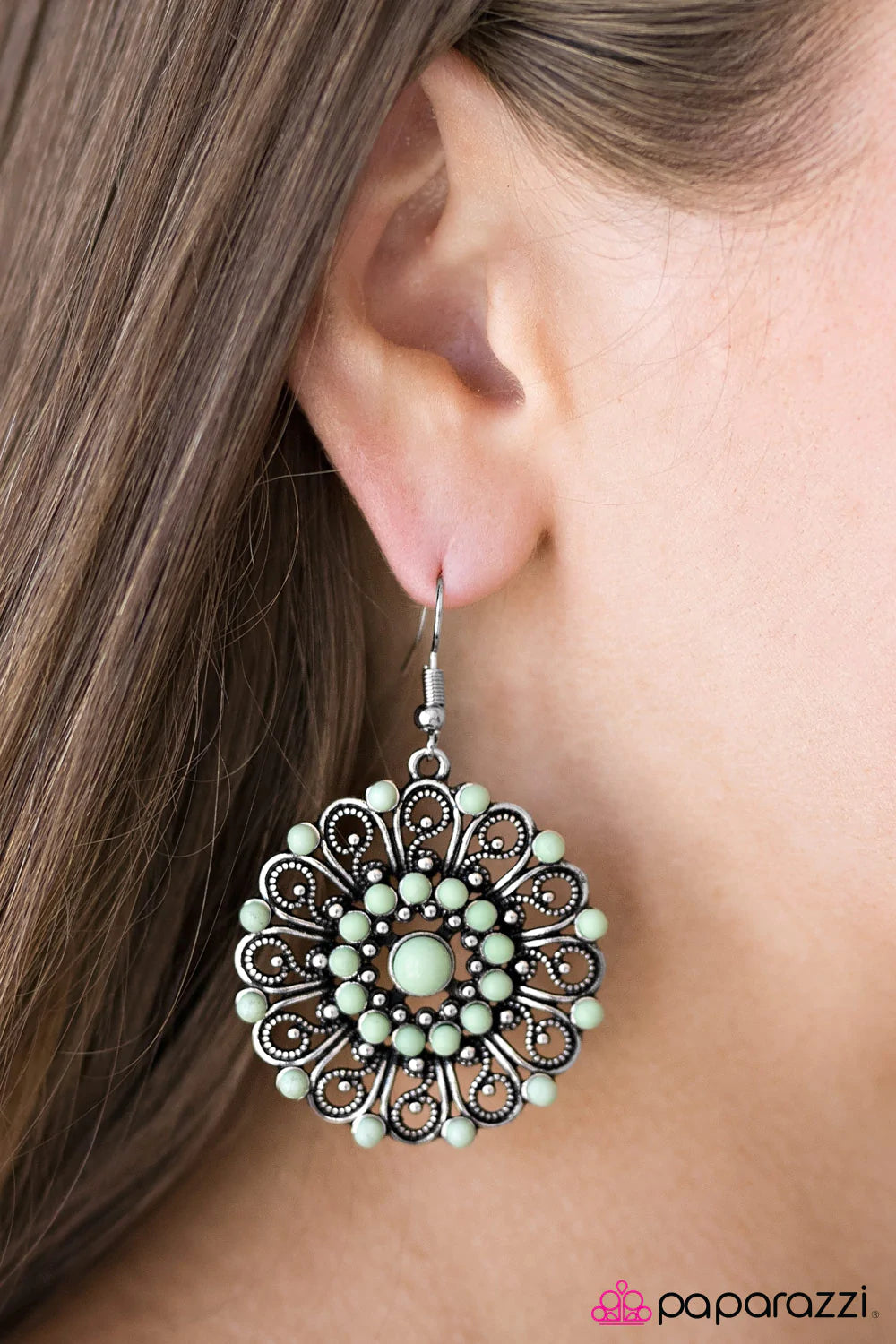 Paparazzi Earring ~ Here We CONGO Again - Green