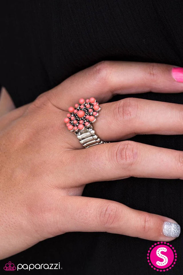 Paparazzi Ring ~ Desert Dahlia - Orange