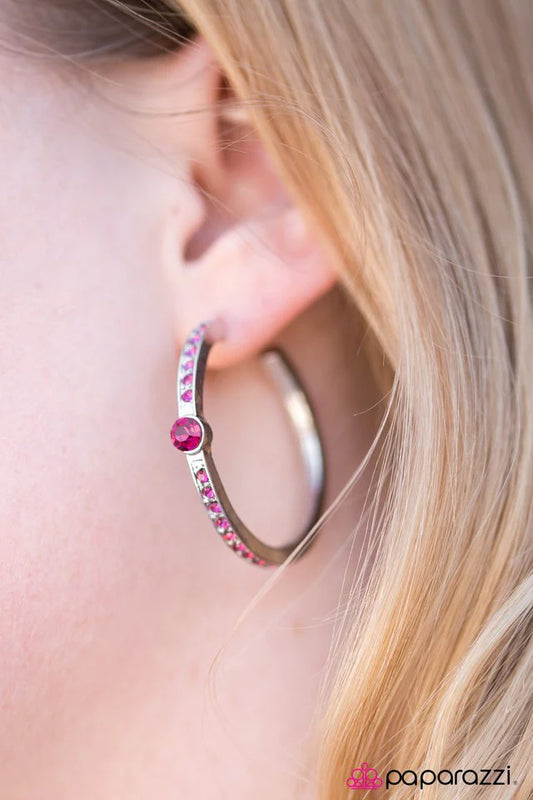 Paparazzi Earring ~ Whats The Occasion? - Pink