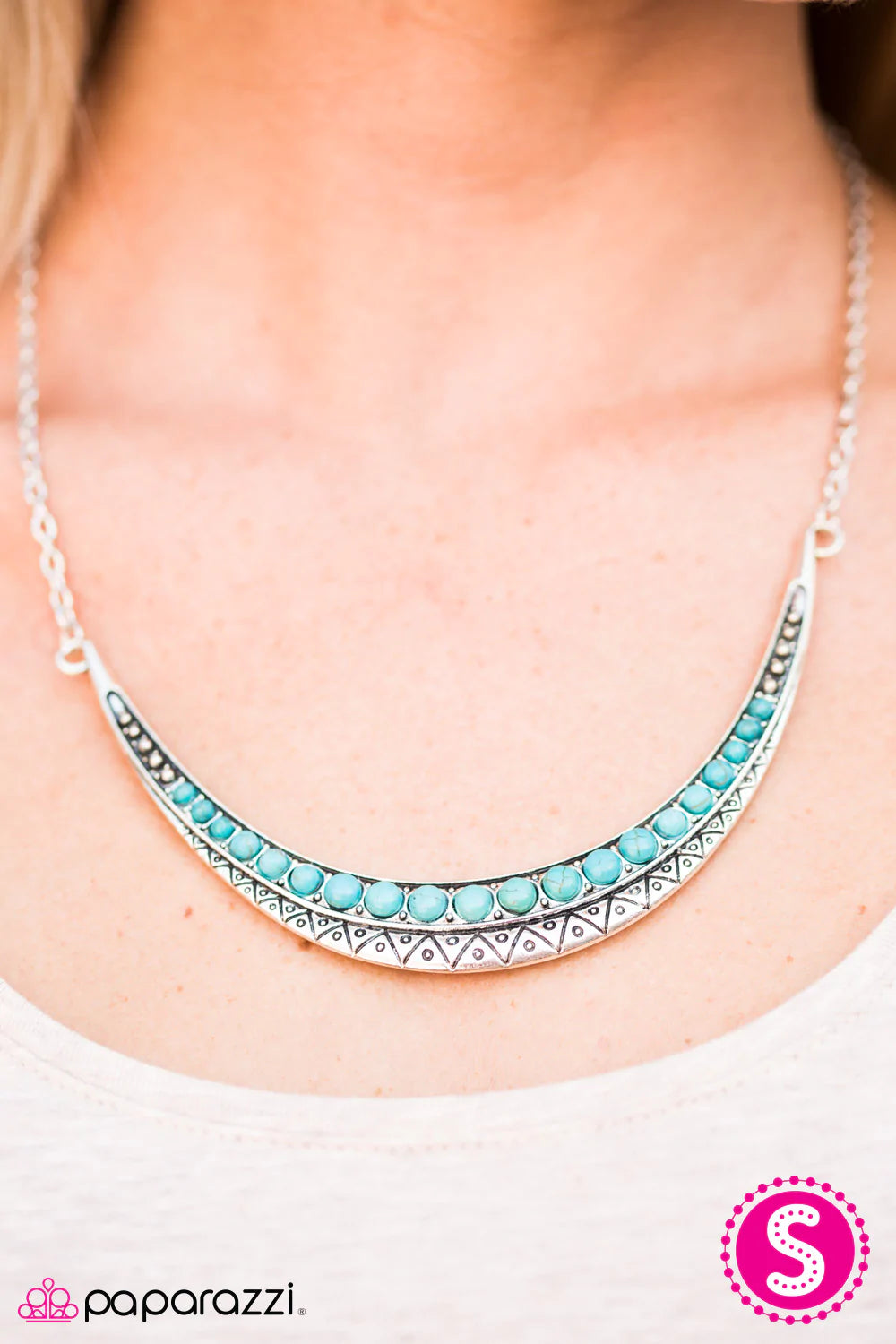 Paparazzi Necklace ~ Desert Drifter - Blue