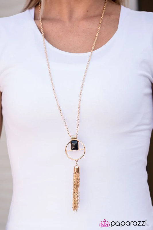 Paparazzi Necklace ~ Summer Is Calling My Name - Black