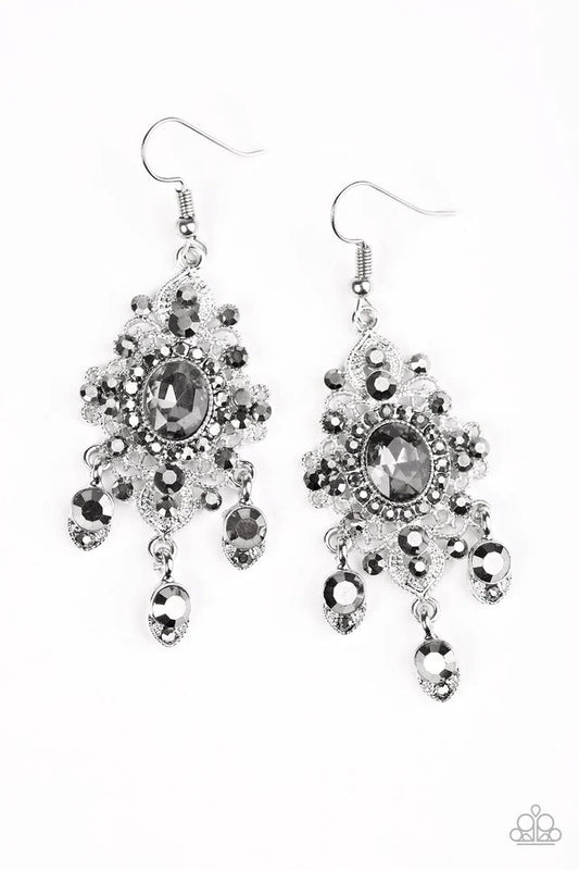 Paparazzi Earring ~ Must Be Royal - Silver