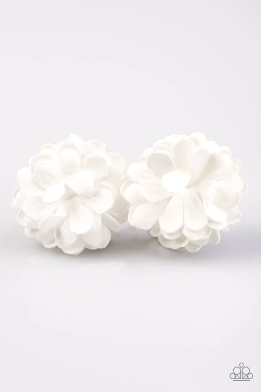 Accesorios para el cabello de Paparazzi ~ Beach Blossom - Blanco