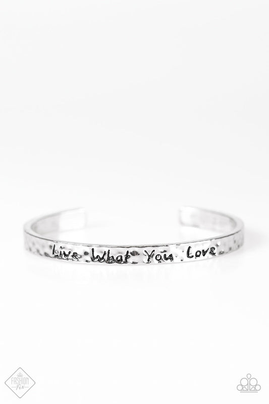 Pulsera Paparazzi ~ Vive tu vida - Plata