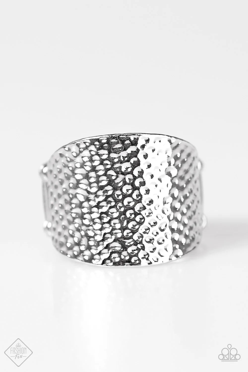 Paparazzi Ring ~ Hammer It Home  - Silver