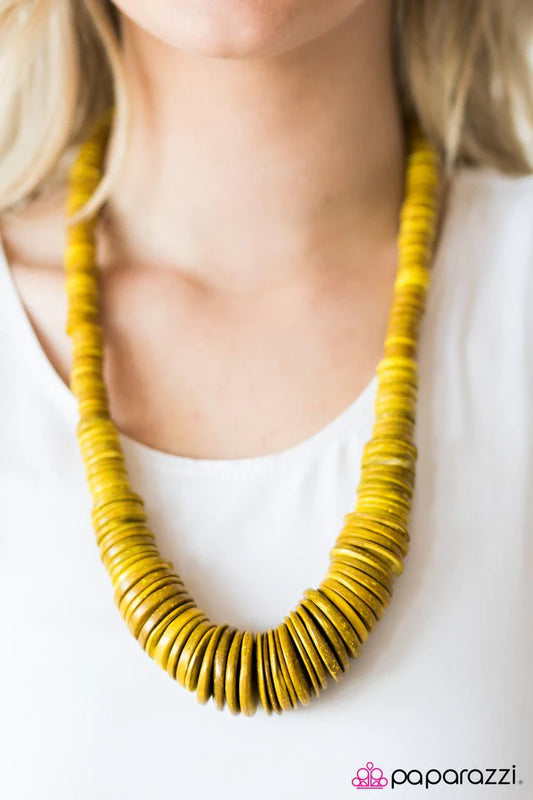 Paparazzi Necklace ~ SHORE Thing - Yellow