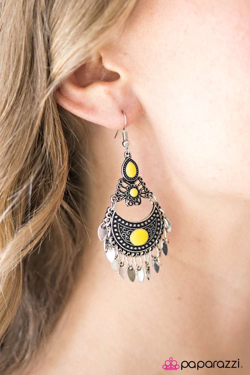 Paparazzi Earring ~ Keep It Wild - Yellow