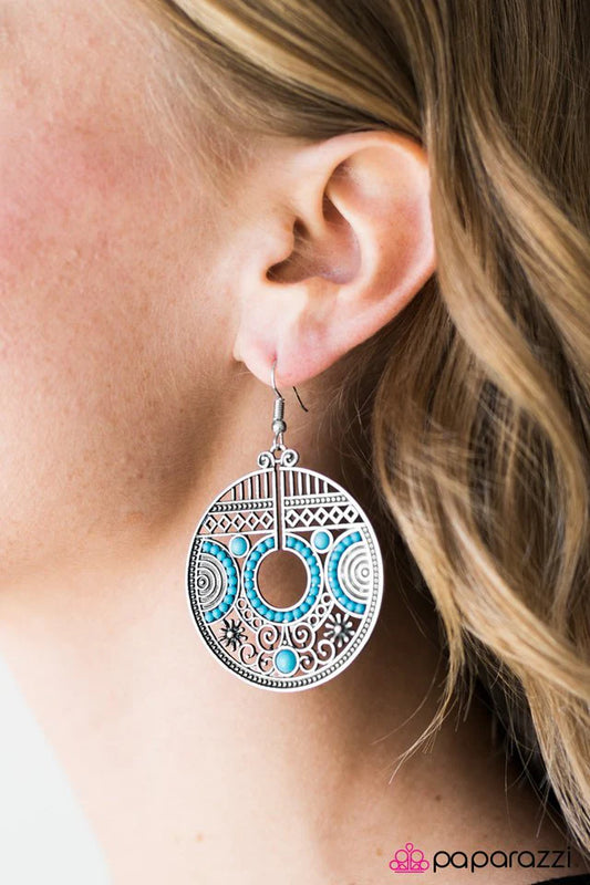 Pendiente Paparazzi ~ Un sabor a Tahití - Azul