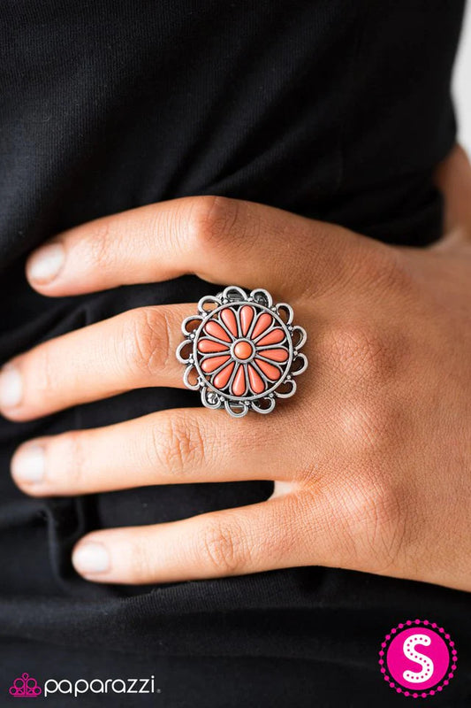 Paparazzi Ring ~ Boomin and Bloomin - Orange