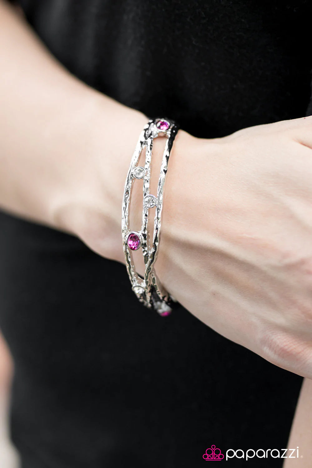 Pulsera Paparazzi ~ Glitter Fever - Rosa