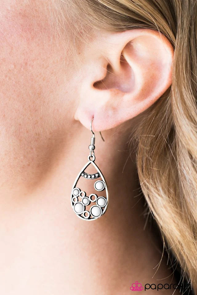 Paparazzi Earring ~ Lost At Sea - Silver