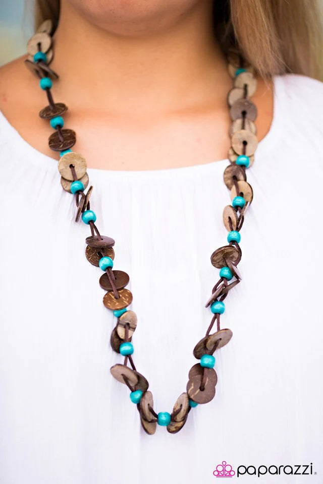 Collar Paparazzi ~ Carefree Caribbean - Azul