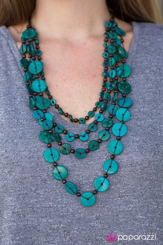 Paparazzi Necklace ~ Fiji Flair - Blue