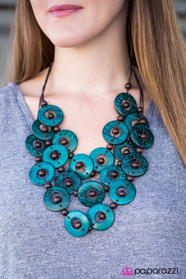 Paparazzi Necklace ~ Bahama Bliss - Blue