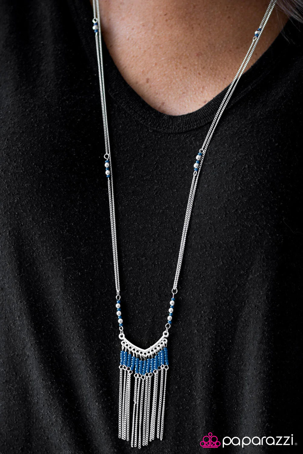 Paparazzi Necklace ~ Wild Winds - Blue