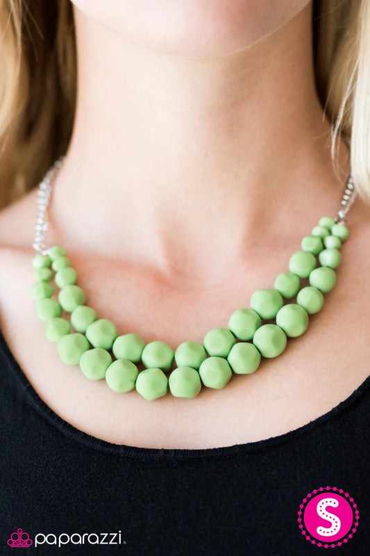 Paparazzi Necklace ~ Parkview Picnic - Green