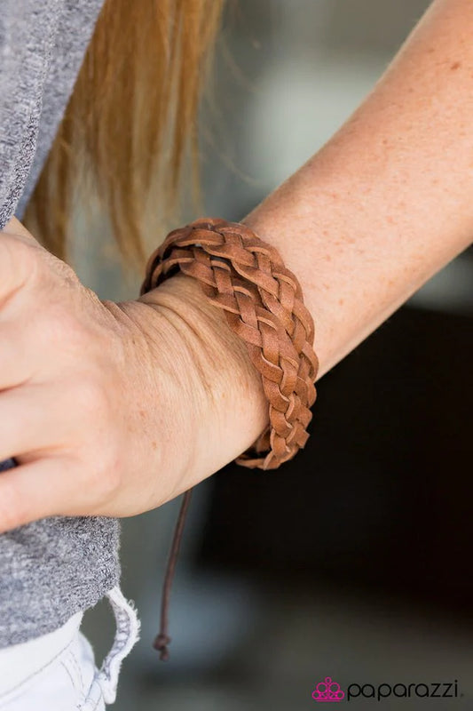 Paparazzi Bracelet ~ Braided Bayou - Brown