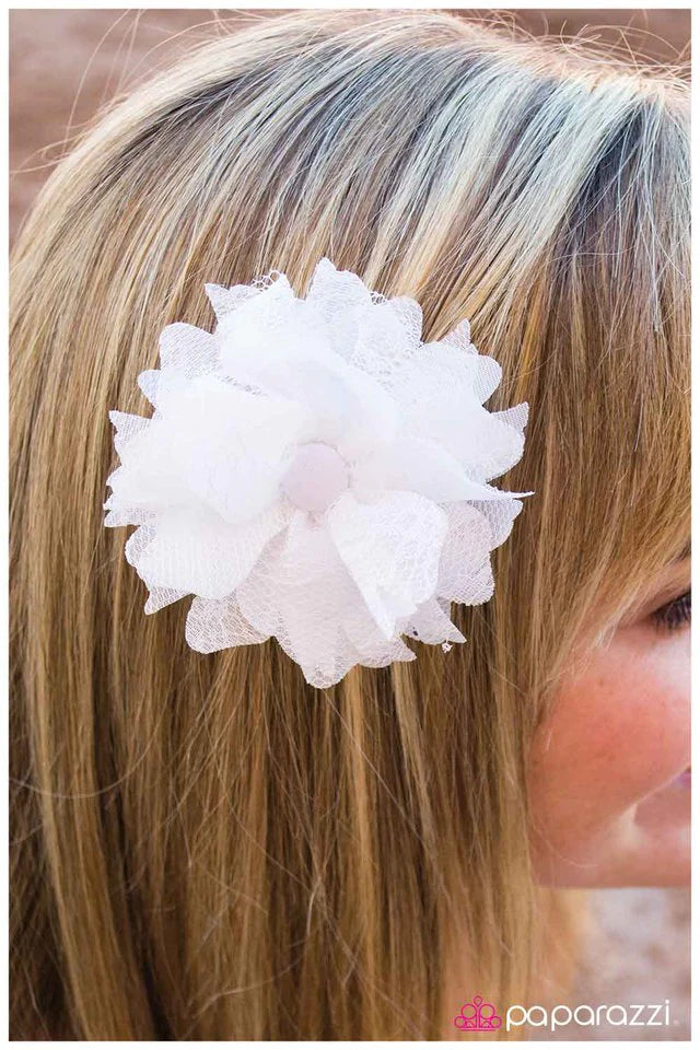 Paparazzi Hair Accessories ~ Saving Lace - White