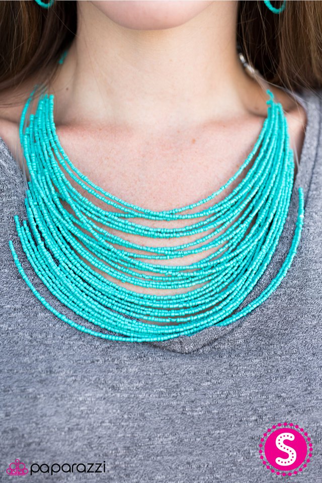 Paparazzi Necklace ~ Rainforest Radiance - Blue