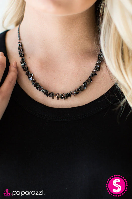 Paparazzi Necklace ~ Year To Shimmer - Black