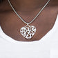 FILIGREE Your Heart With Love - Silver - Paparazzi Necklace Image