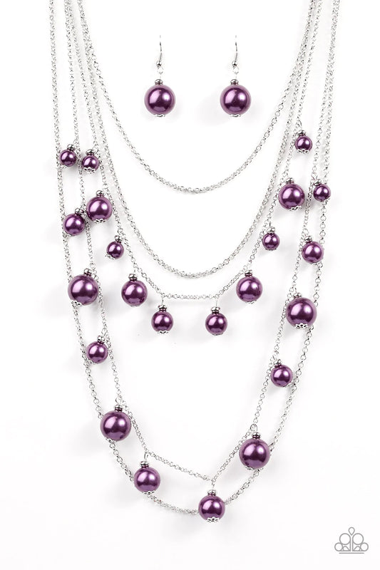 Paparazzi Necklace ~ Up Close and Personal - Purple