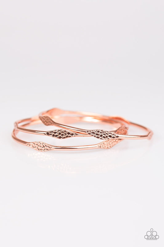 Paparazzi Bracelet ~ Glam To Glam - Copper