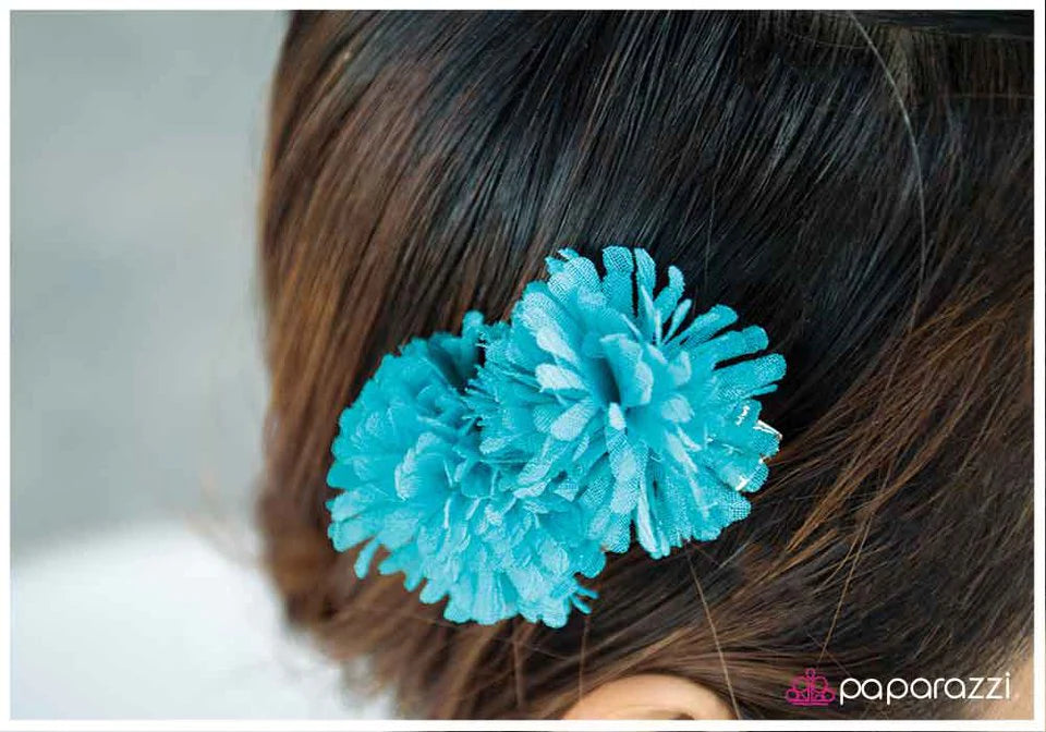 Accesorios para el cabello Paparazzi ~ Botanical Burst - Azul