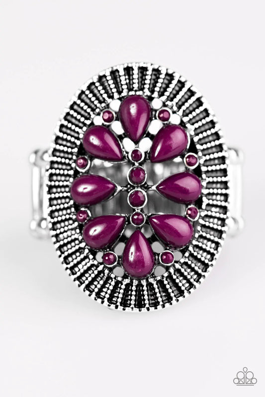 Paparazzi Ring ~ Autumn Adornment - Purple