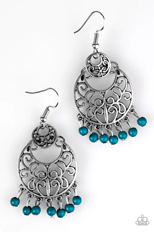 Paparazzi Earring ~ Fresh Breeze - Blue