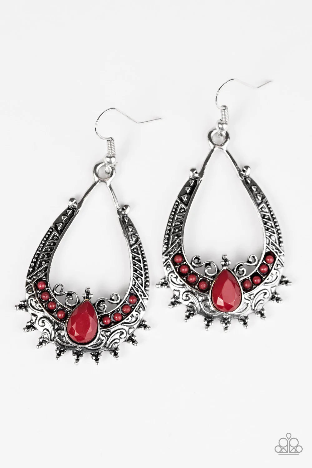 Paparazzi Earring ~ Living The WILDLIFE - Red