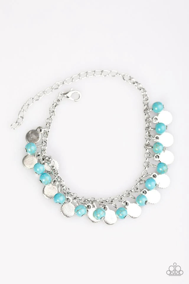 Pulsera Paparazzi ~ Triassic Tease - Azul