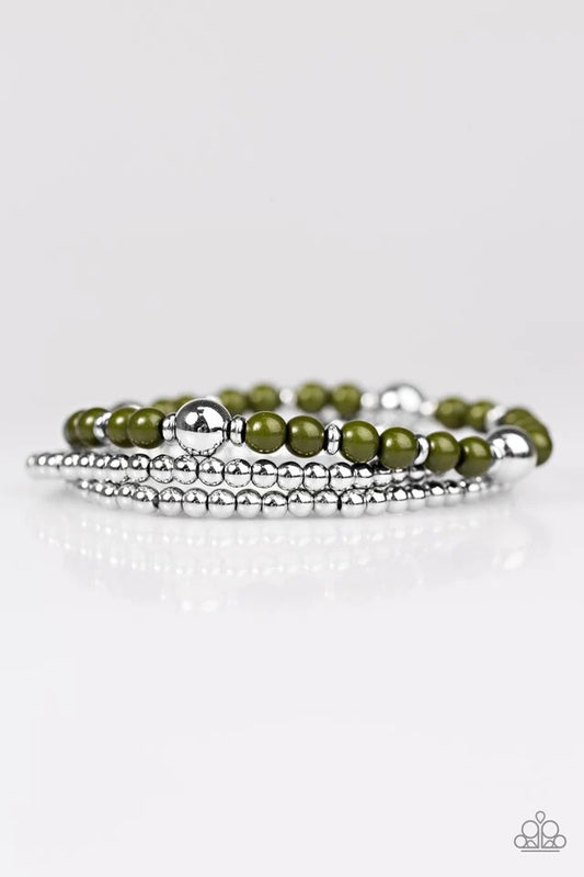 Paparazzi Bracelet ~ Colorfully Classy - Green