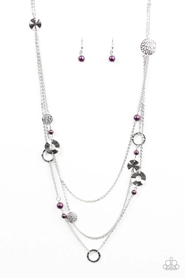 Paparazzi Necklace ~ BRIGHT Here, BRIGHT Now - Purple