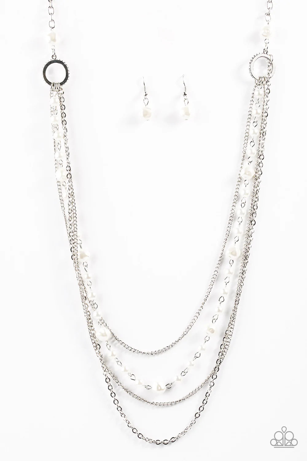 Paparazzi Necklace ~ Radiant Rhythm - White