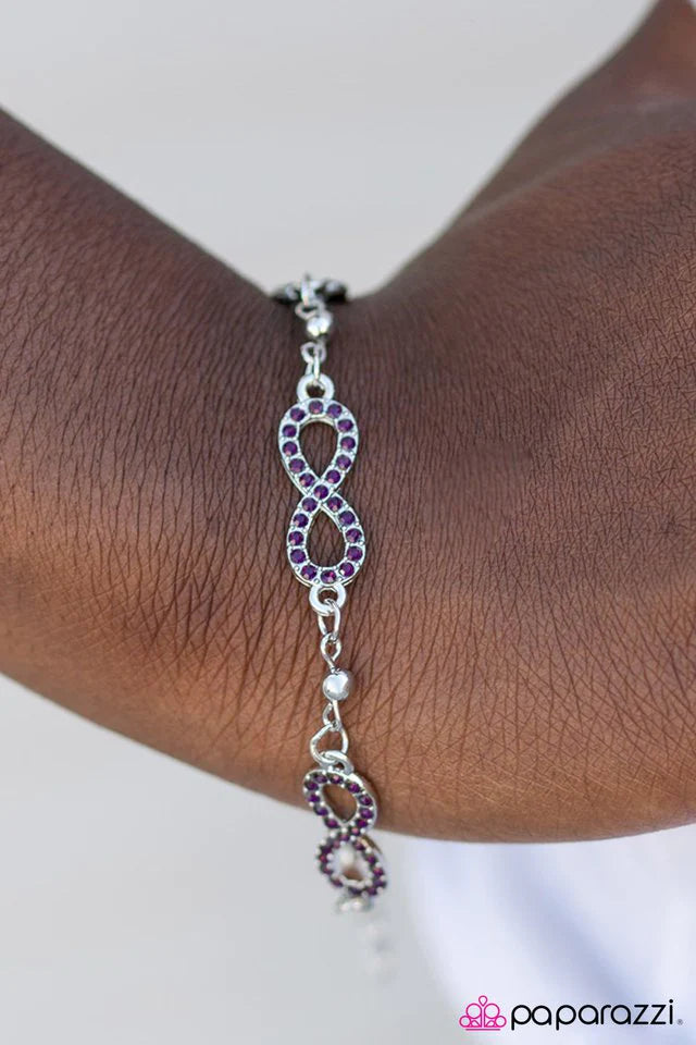 Paparazzi Bracelet ~ Time and Time Again - Purple