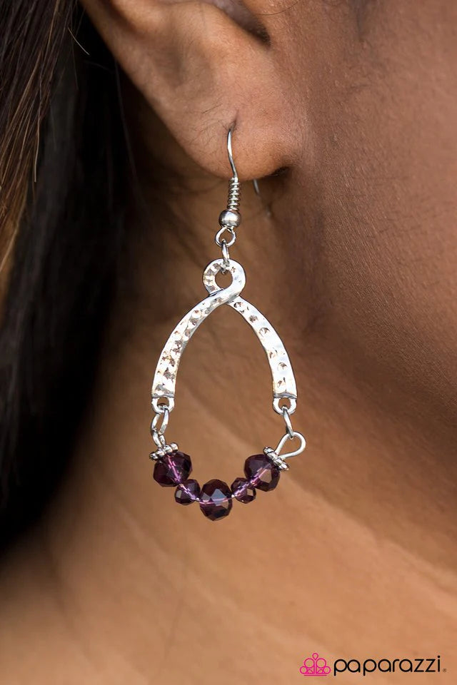 Paparazzi Earring ~ Whimsically Whimsy - Purple