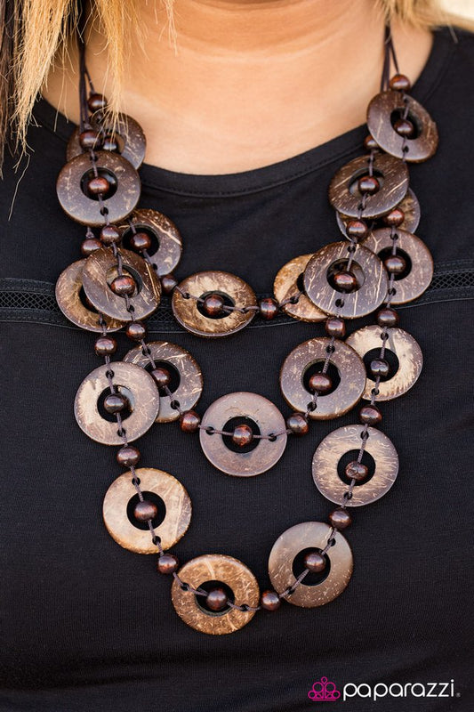 Paparazzi Necklace ~ Bahama Bliss - Brown