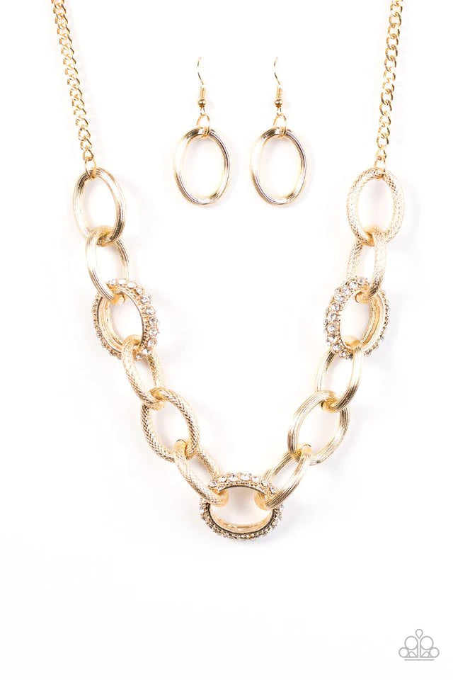 Paparazzi Necklace ~ Seize The Night - Gold