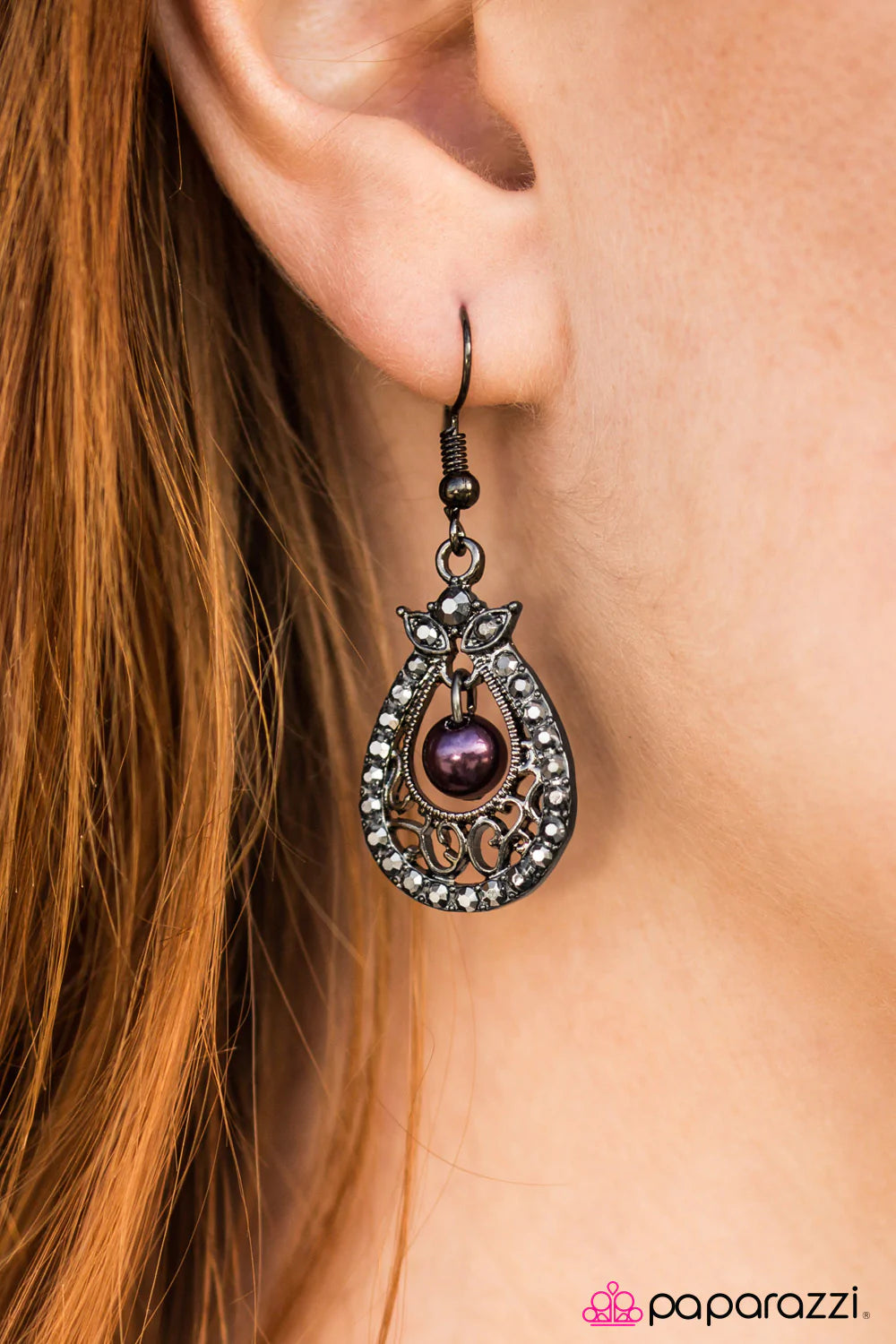 Paparazzi Earring ~ BELIZE In Me - Purple